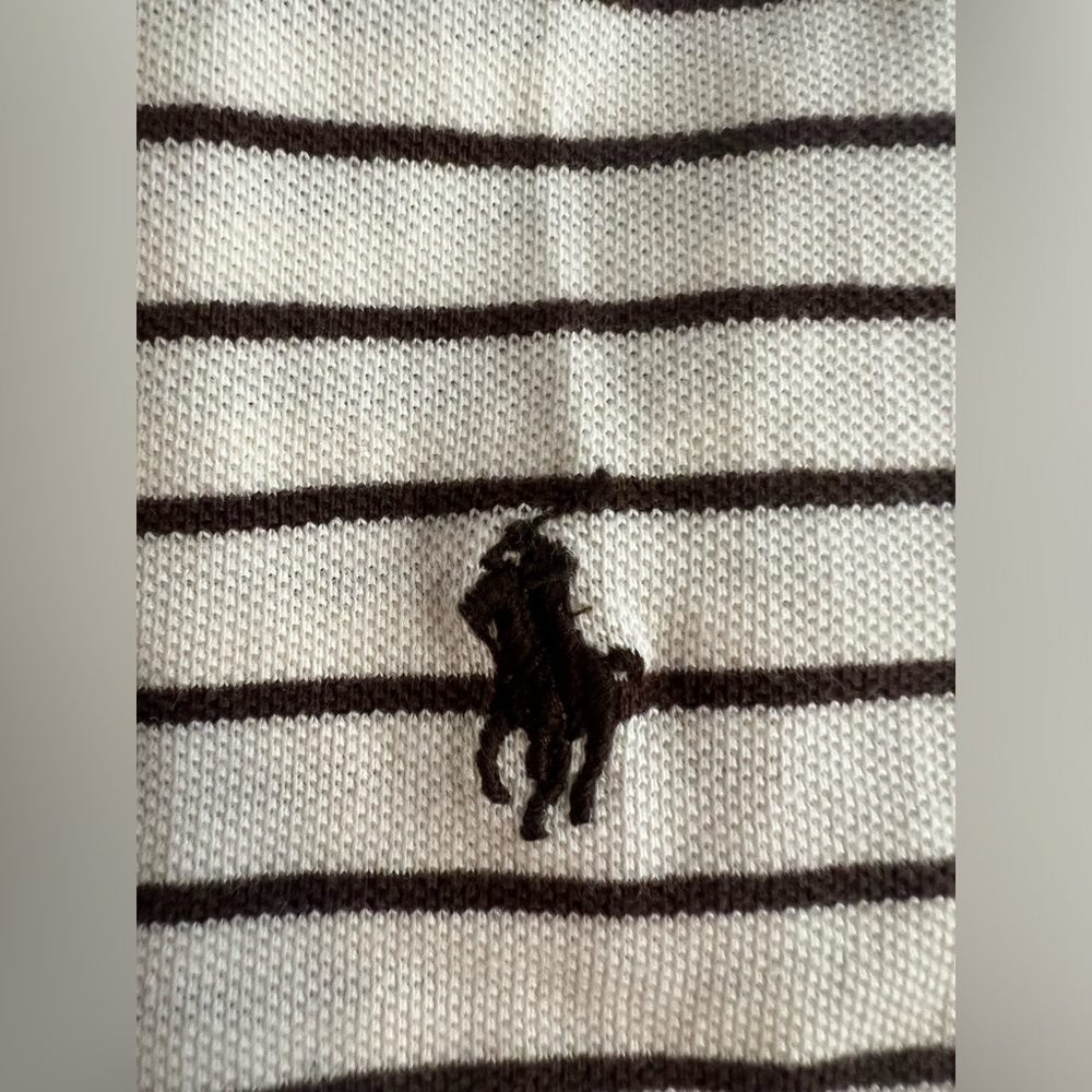 Short sleeve striped Ralph Lauren polo! Just in time for spring!